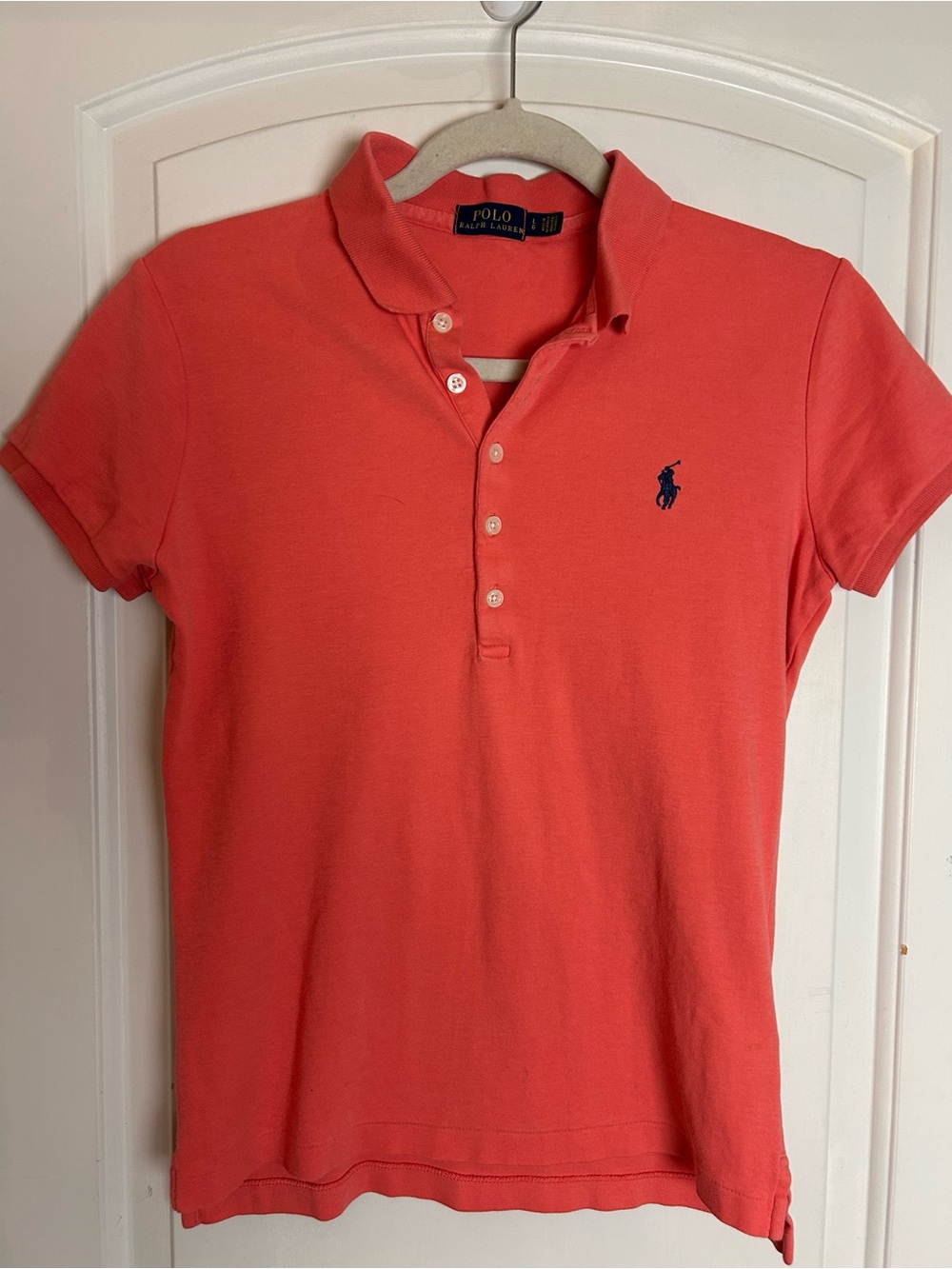 Polo by Ralph Lauren Women's Coral Short-Sleeve Polo Shirt